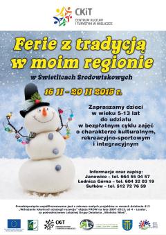 FERIE Z TRADYCJĄ W MOIM REGIONIE W ŚWIETLICACH ŚRODOWISKOWYCH