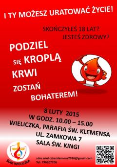 Podziel się kroplą krwi, zostań bohaterem !