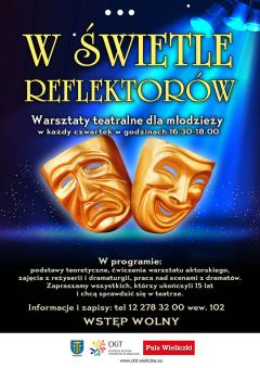 W ŚWIETLE REFLEKTORÓW – Warsztaty teatralne dla młodzieży