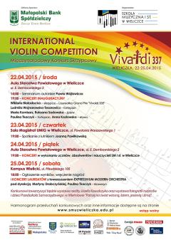 Międzynarodowy Konkurs Skrzypcowy Vivaldi 337 INTERNATIONAL VIOLIN COMPETITION