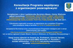 Konsultacje Programu współpracy z organizacjami pozarządowymi
