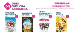 Repertuar na sierpień w Kinie Wielicka Mediateka