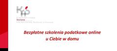 Bezpłatne szkolenia podatkowe online u Ciebie w domu