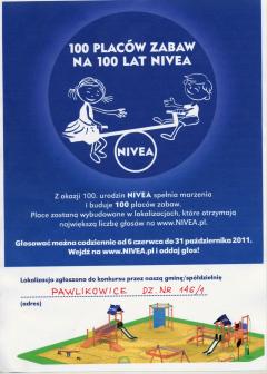 Zagłosuj na plac zabaw w Pawlikowicach!