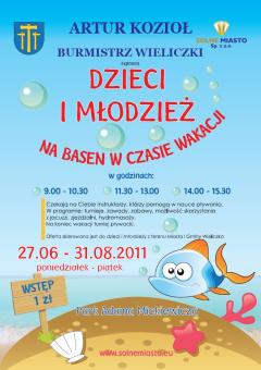 Basen w czasie wakacji