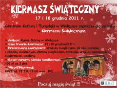 Świąteczny Kiermasz na Rynku Górnym w Wieliczce