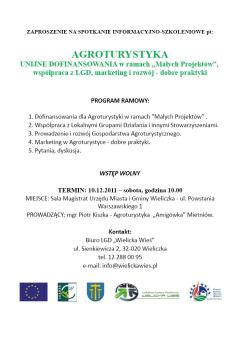 Unijne Dofinansowania w ramach „Małych projektów”