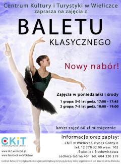 Zajęcia z baletu w świetlicy w Lednicy Górnej