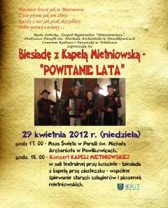 Biesiada z Kapelą Mietniowską - „POWITANIE LATA”