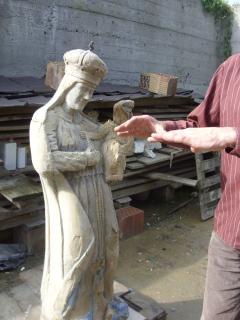 Odnowa kapliczki MB z Dzieciątkiem w Golkowicach