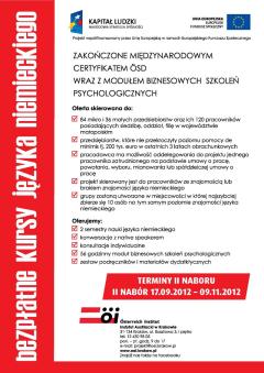 Bezpłatne kursy języka niemieckiego dla przedsiebiorców