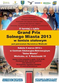 Zapraszamy na II turniej z cyklu Grand Prix