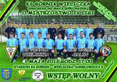 Zapraszamy na mecz KS Górnik Wieliczka - LKS Orzeł Balin