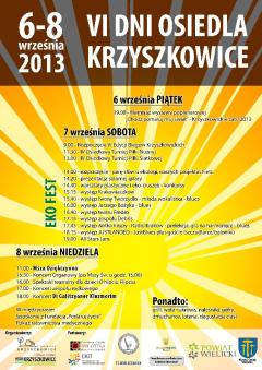 Zapraszamy na VI Dni Osiedla Krzyszkowice