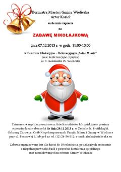 Zabawa Mikołajkowa w Solnym Mieście