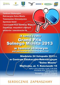 IX turniej z cyklu Grand Prix Solnego Miasta 2013 w tenisie stołowym