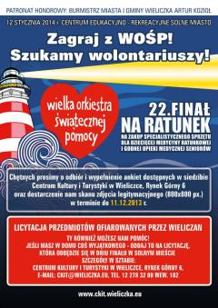 22. Finał Wielkiej Orkiestry Świątecznej Pomocy w Wieliczce!