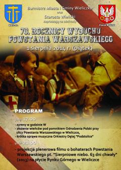 Obchody 70. rocznicy wybuchu Powstania Warszawskiego