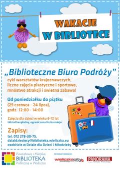 Biblioteczne Biuro Podróży – wakacje w bibliotece