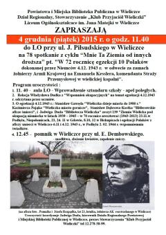 78 spotkanie z cyklu “Mnie Ta Ziemia od innych droższa” pt.