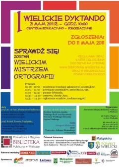 I Wielickie Dyktando „Sprawdź się” - już wkrótce